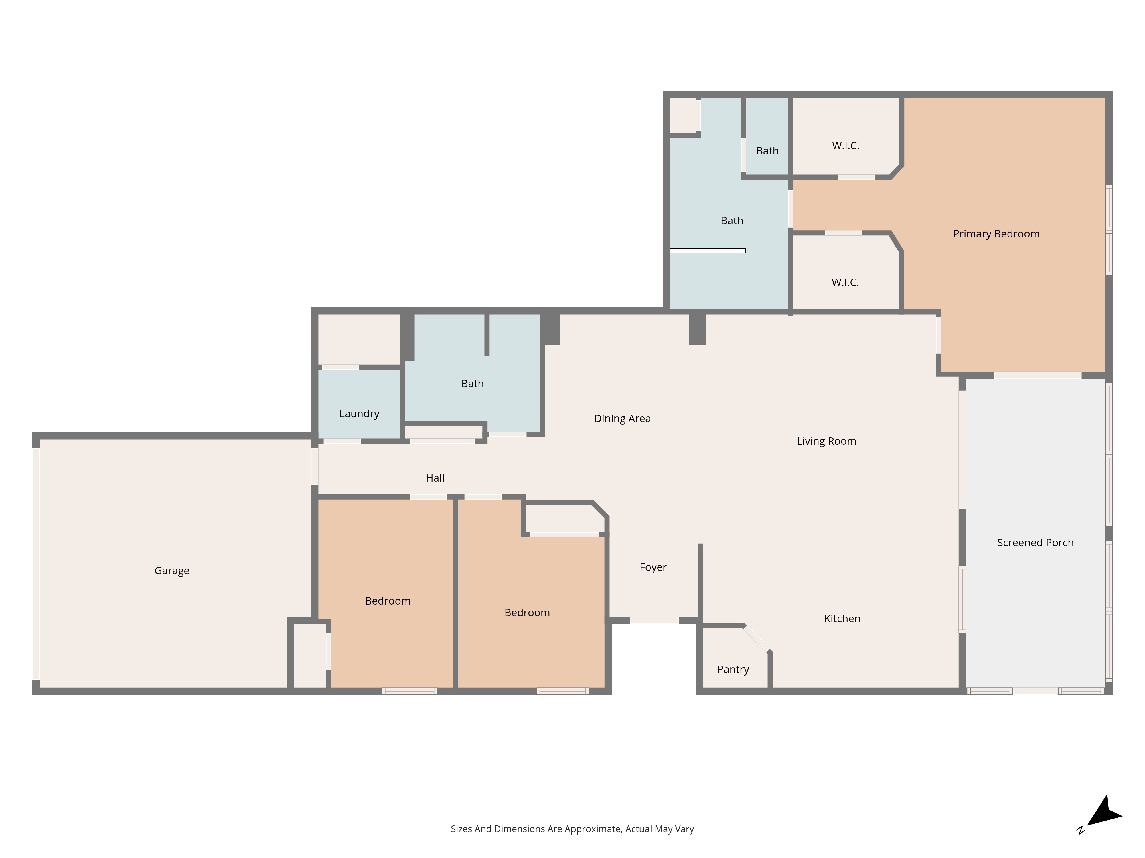 Coach Homes, Lower Unit floor plan example