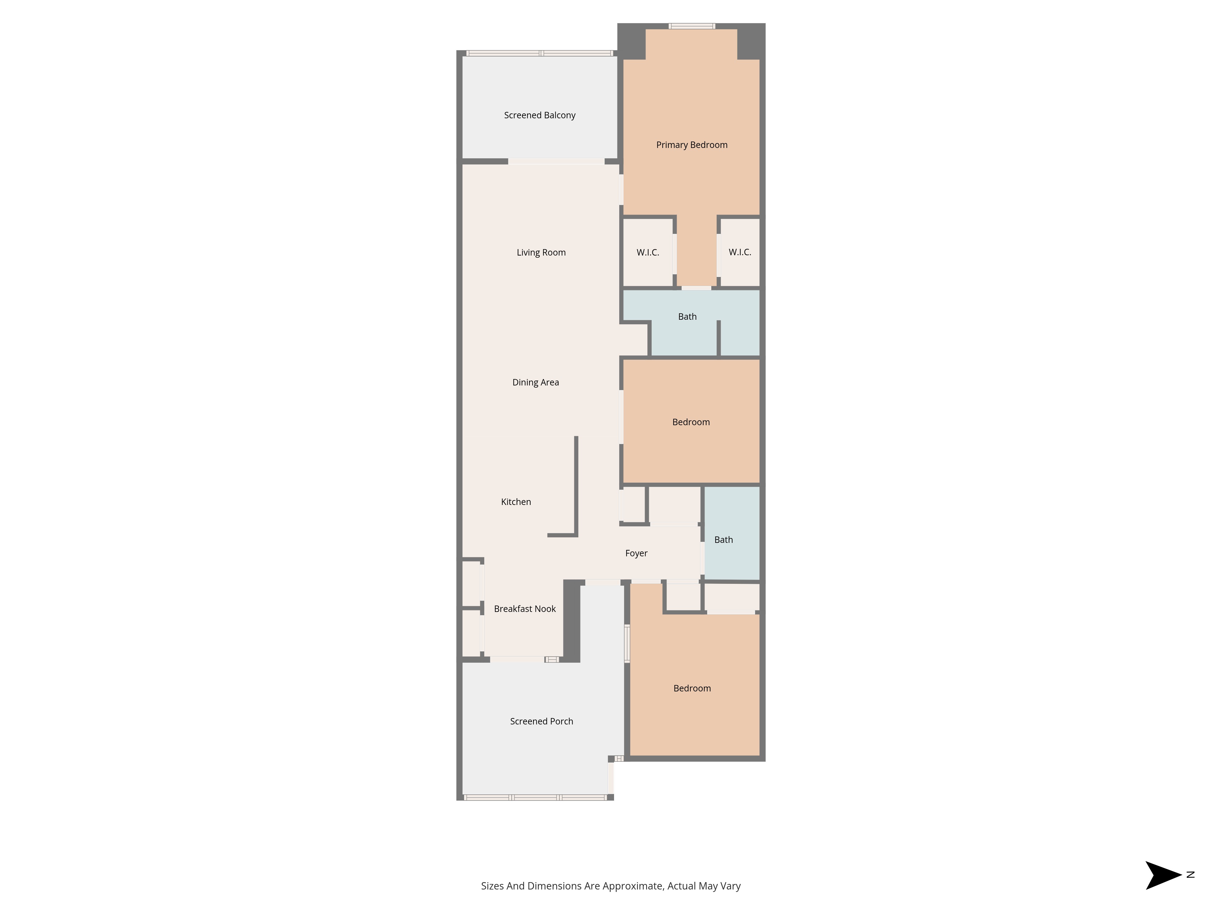 Verandas floor plan example